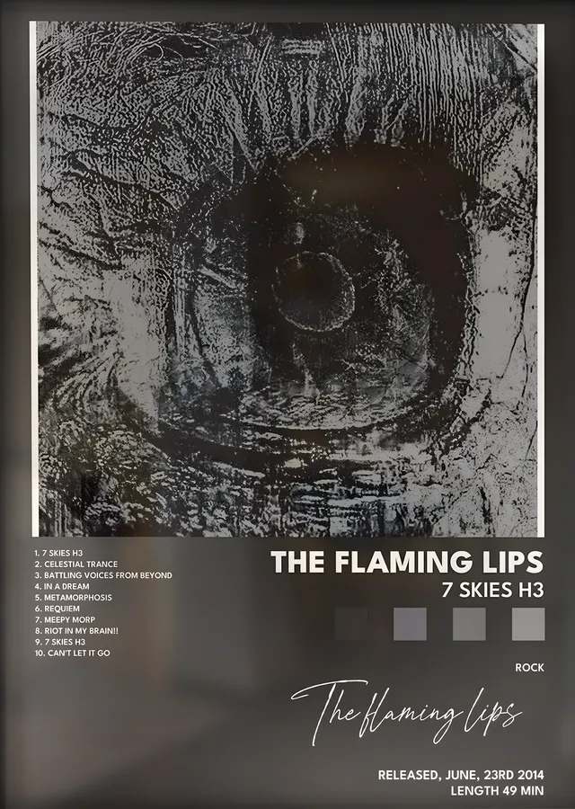The Flaming Lips: 7 Skies H3 metal tablo