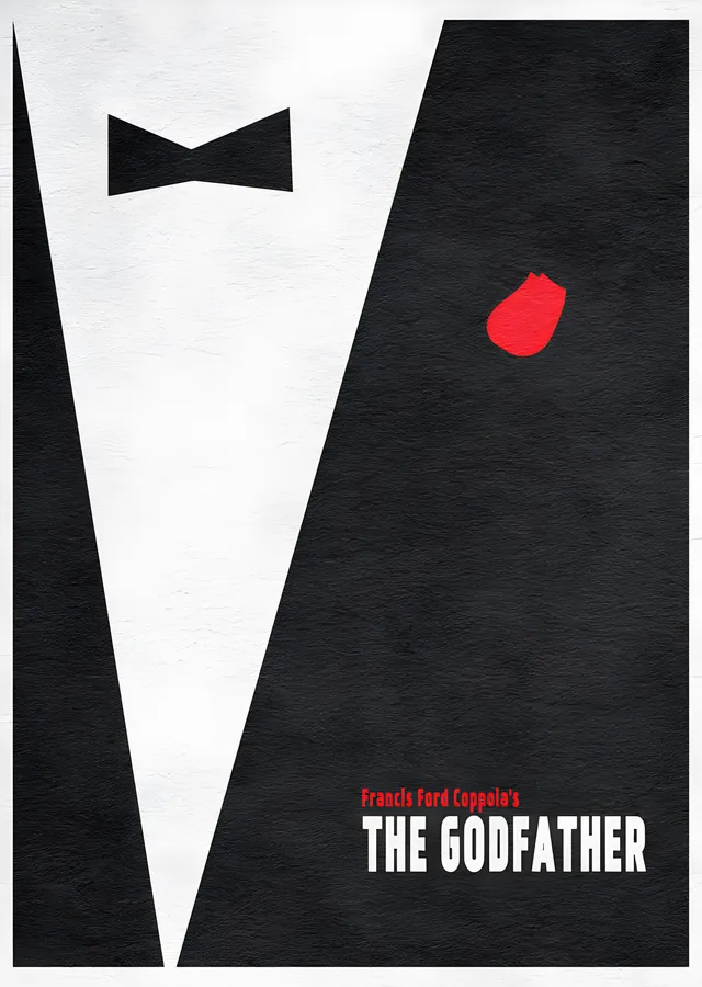 The Godfather: Minimal Smokin ve Gül metal tablo