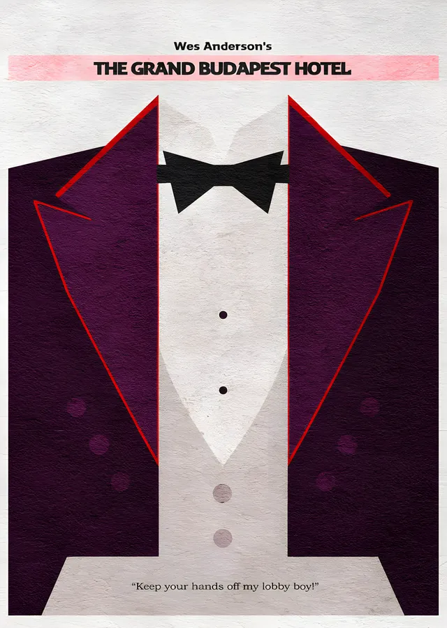The Grand Budapest Hotel metal tablo
