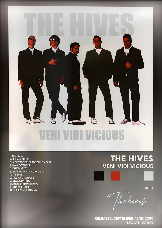 The Hives: Veni Vidi Vicious metal tablo