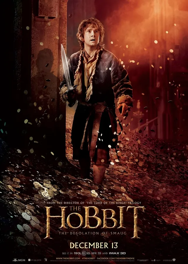 The Hobbit Bilbo Kılıcıyla metal tablo