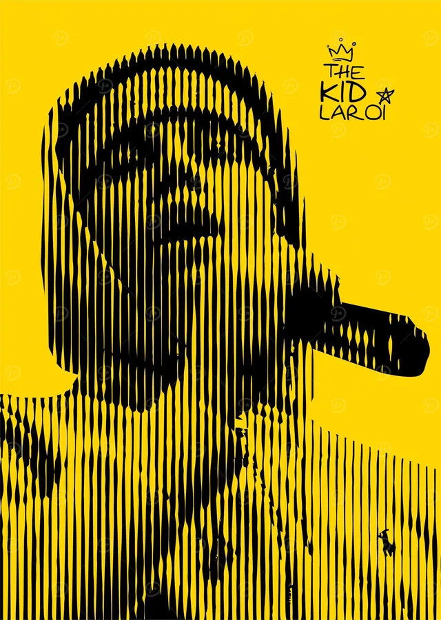 The Kid LAROI - Sarı Çizgiler metal tablo