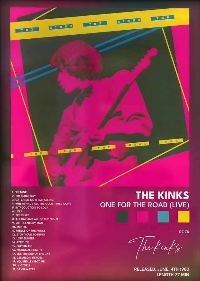 The Kinks: One for the Road (Live) metal tablo