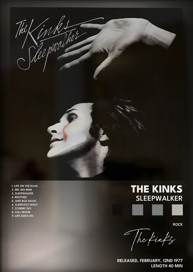 The Kinks: Sleepwalker metal tablo
