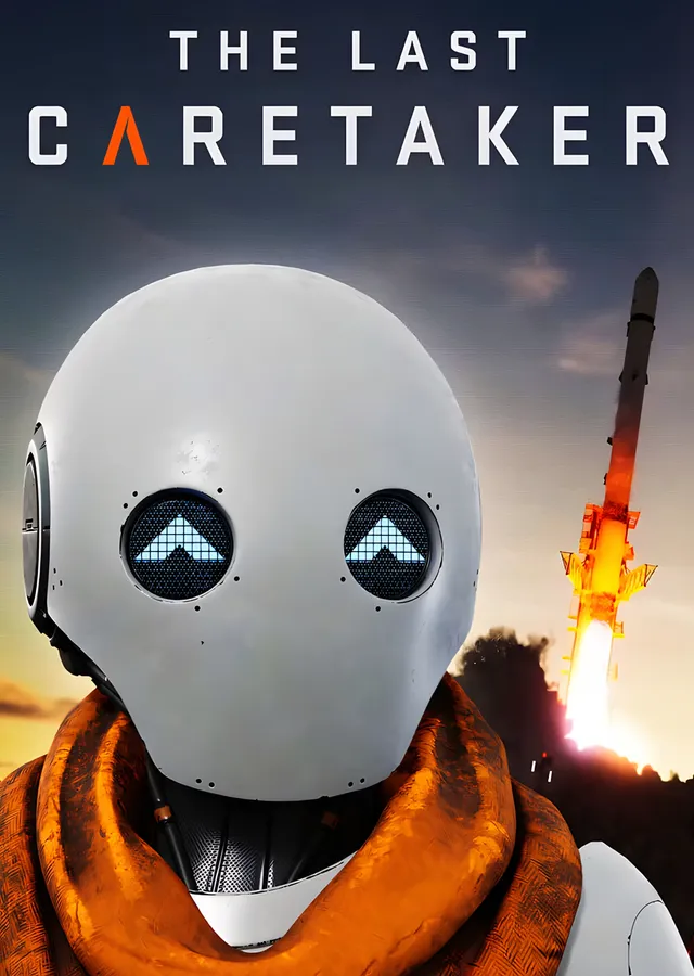 The Last Caretaker: Turuncu Atkılı Robot metal tablo
