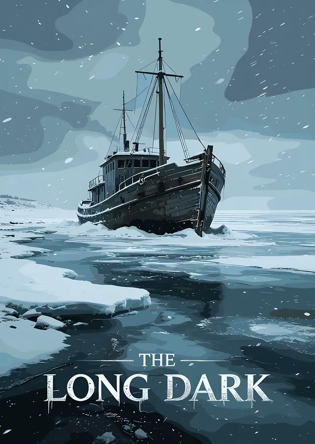 The Long Dark: Buzda Kalan Gemi metal tablo