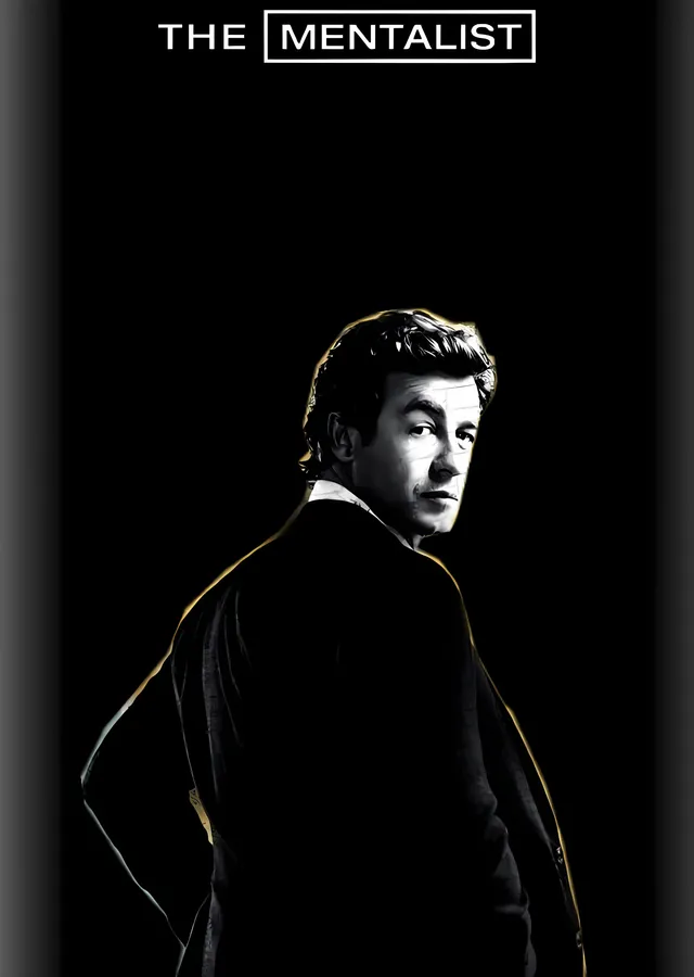 The Mentalist: Karanlıkta Patrick Jane metal tablo