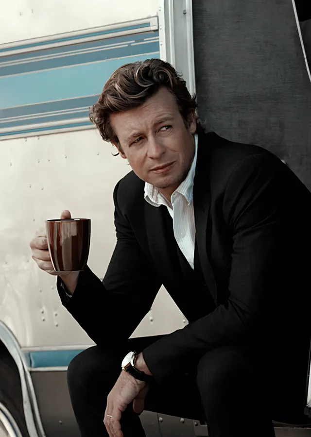 The Mentalist: Karavanda Çay Molası metal tablo