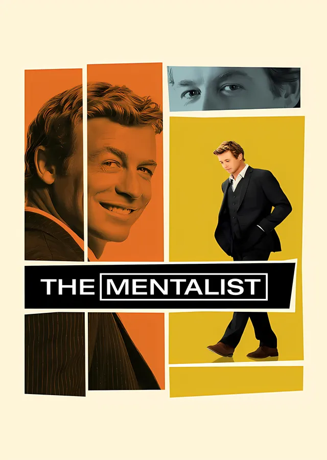 The Mentalist: Retro Panel Afişi metal tablo