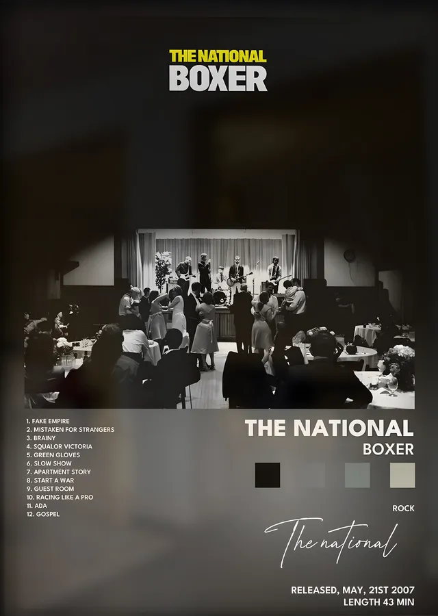 The National: Boxer metal tablo