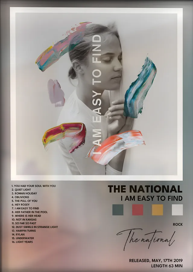 The National: I Am Easy to Find metal tablo