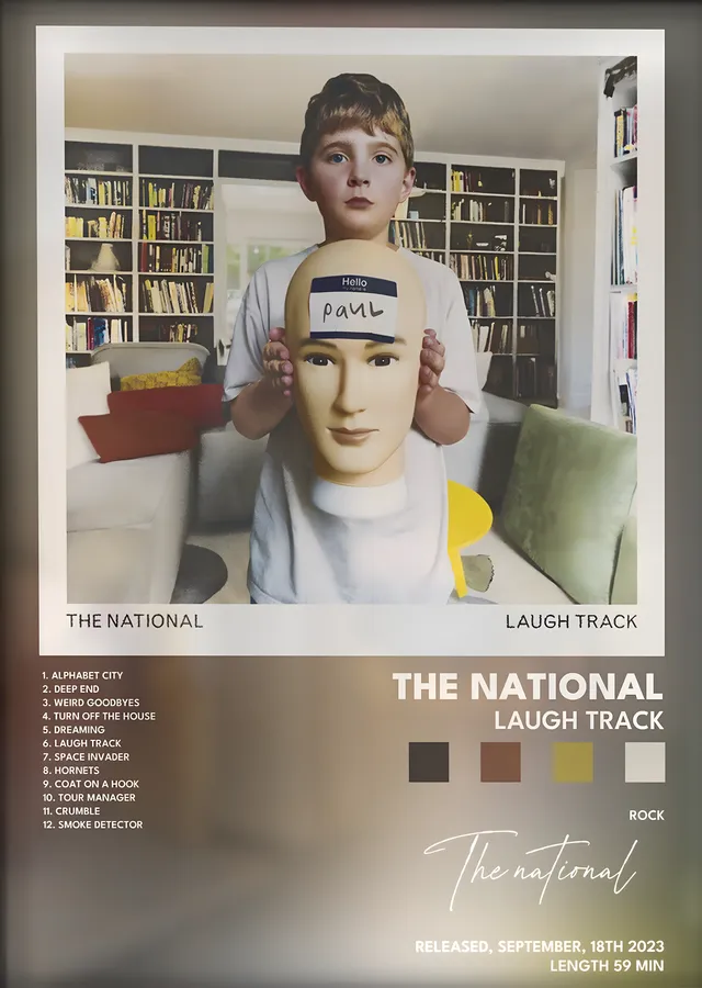 The National: Laugh Track metal tablo