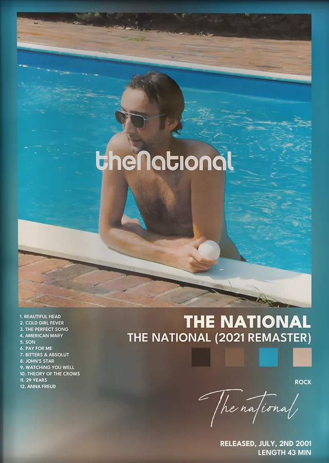 The National: The National (Havuz) metal tablo
