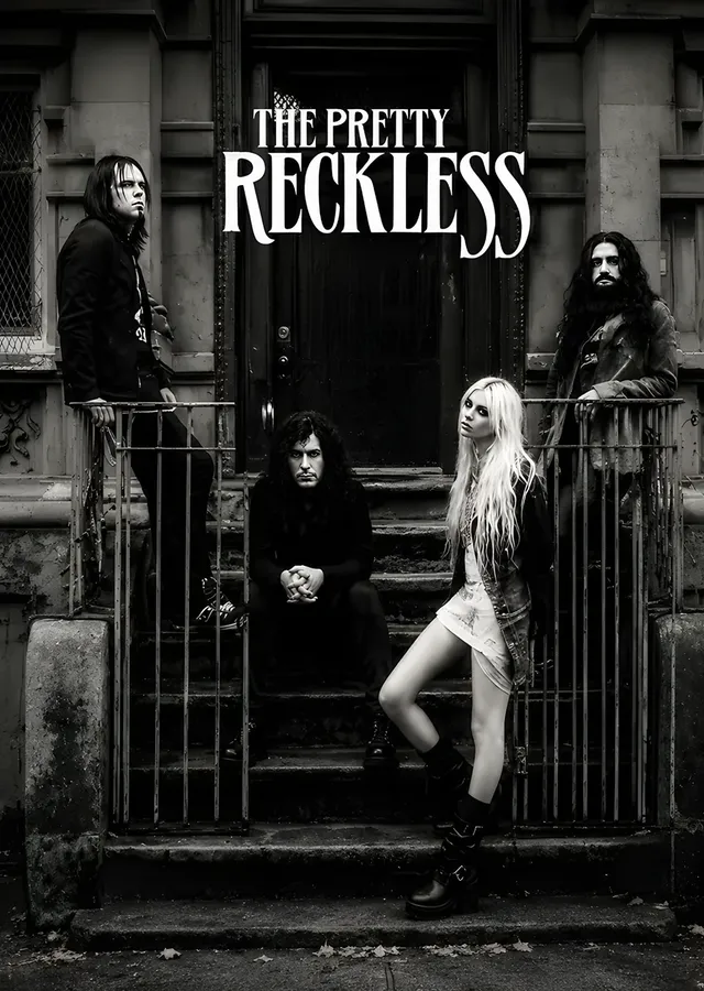 The Pretty Reckless - Merdivende Grup Karesi metal tablo