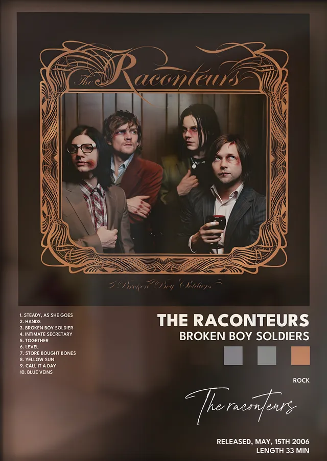 The Raconteurs: Broken Boy Soldiers metal tablo