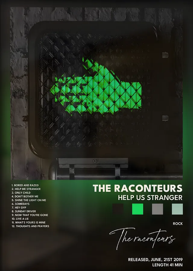 The Raconteurs: Help Us Stranger metal tablo