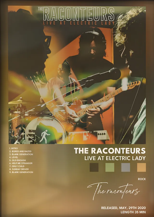 The Raconteurs: Live at Electric Lady metal tablo