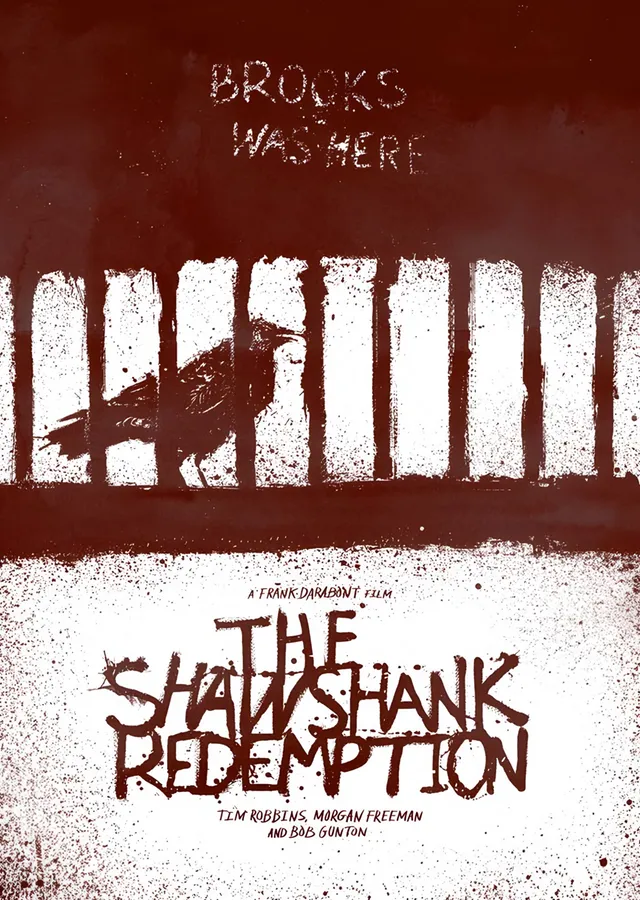 The Shawshank Redemption: Brooks Was Here metal tablo