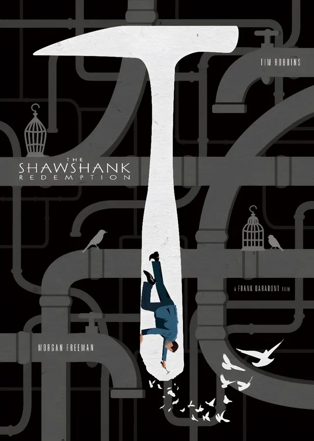 The Shawshank Redemption: Çekiç ve Borular metal tablo