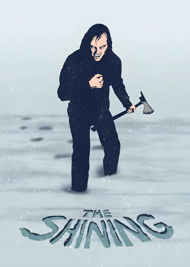 The Shining - Karlı Labirent metal tablo