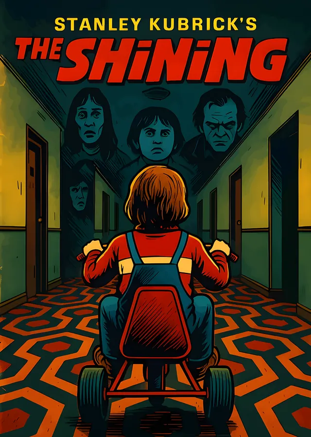 The Shining - Koridor metal tablo