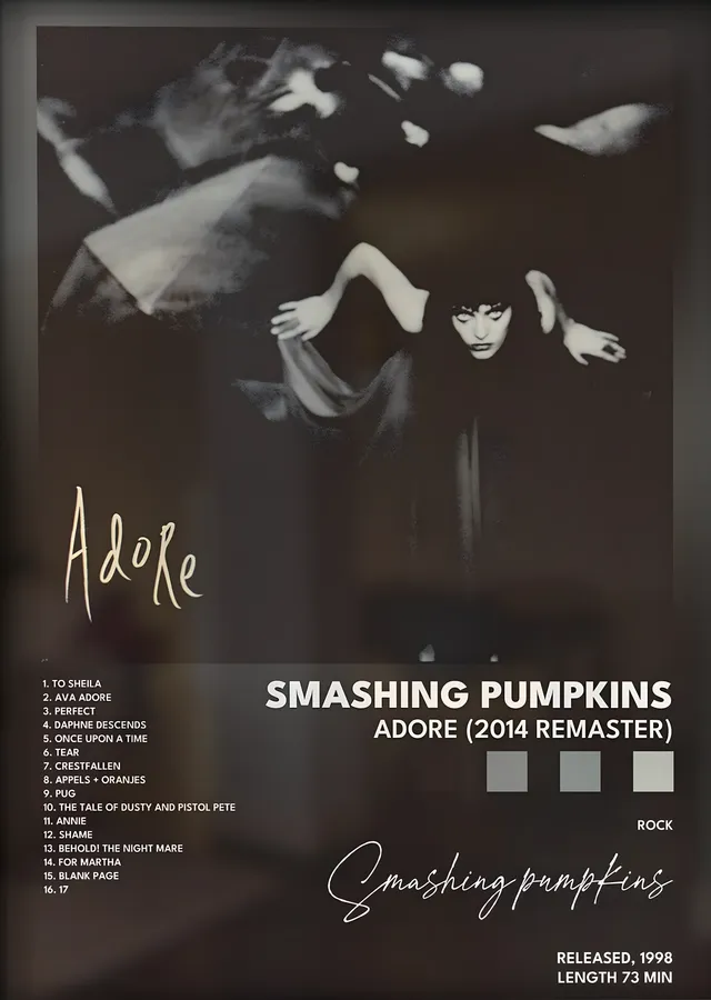 The Smashing Pumpkins: Adore metal tablo
