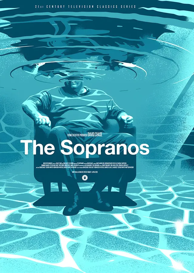 The Sopranos - Havuz metal tablo