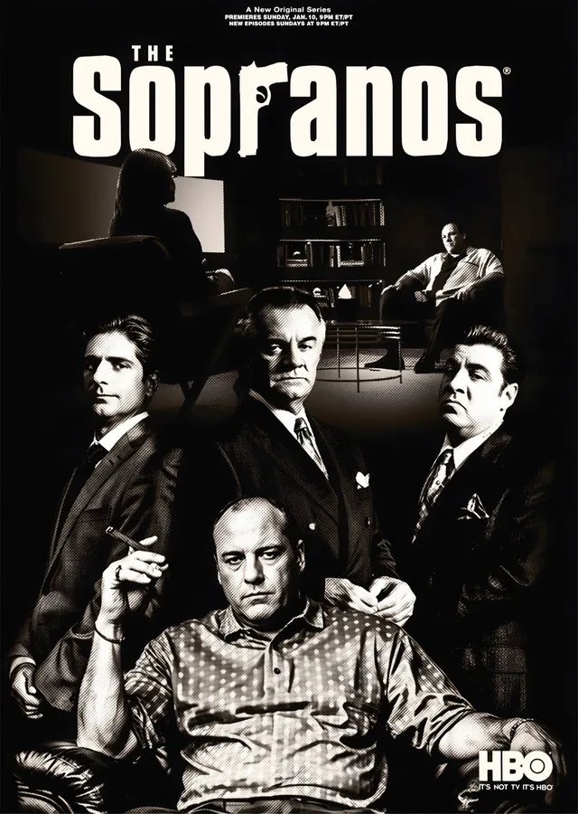 The Sopranos - HBO Afişi metal tablo