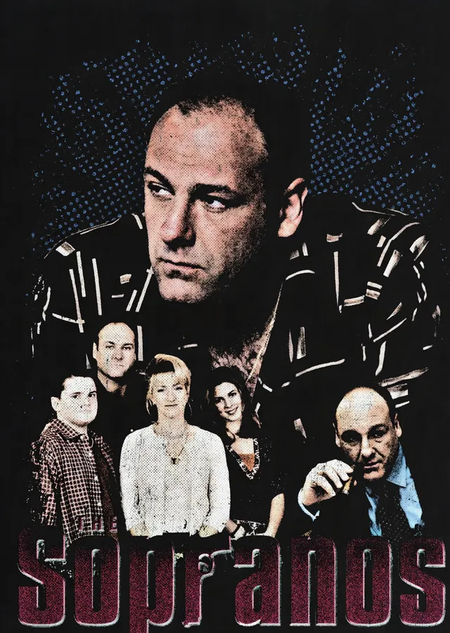 The Sopranos - Kadro metal tablo