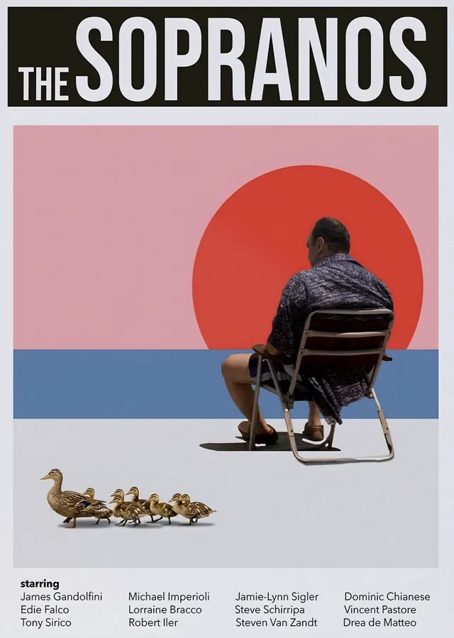 The Sopranos - Minimal Afiş metal tablo