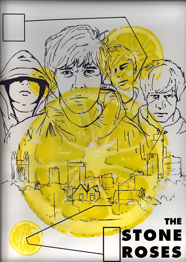 The Stone Roses: Limon metal tablo