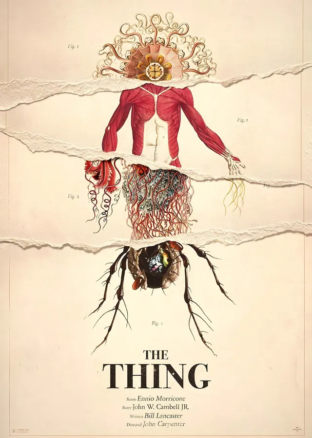 The Thing - Anatomi Levhası metal tablo