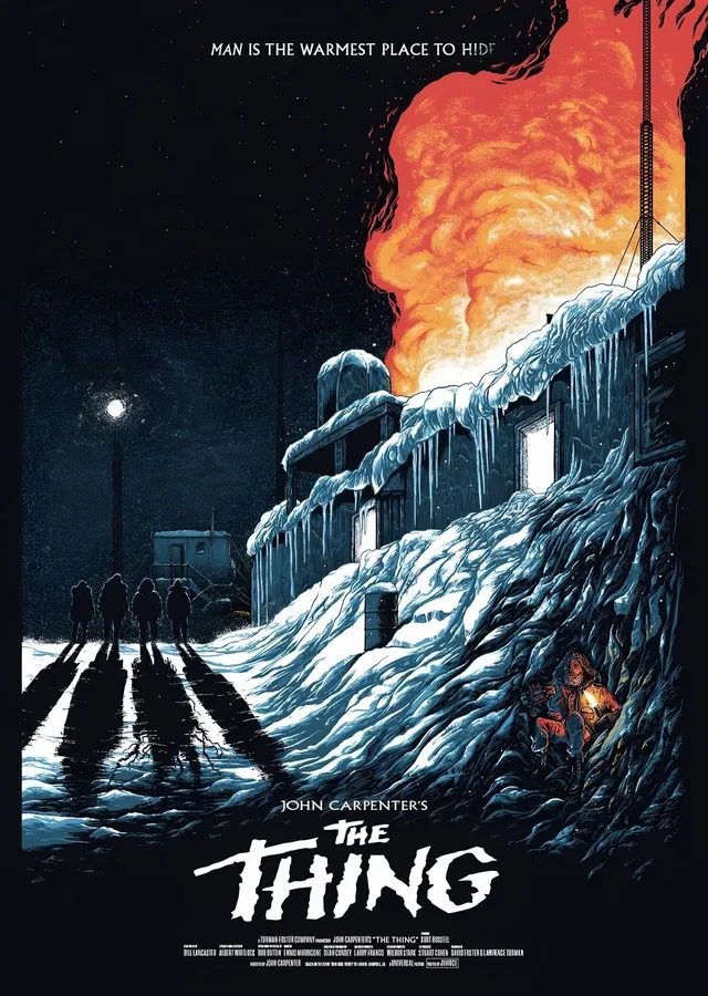 The Thing - Kar ve Alev metal tablo