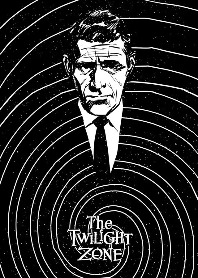 The Twilight Zone - Rod Serling metal tablo