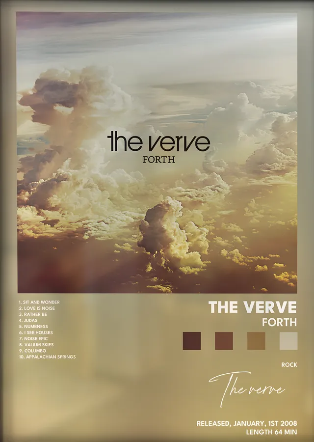 The Verve: Forth metal tablo