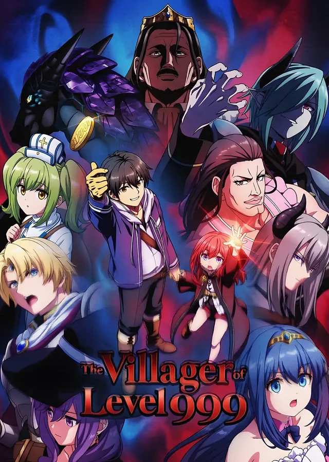 The Villager of Level 999: Kalabalık Karakter Kadrosu metal tablo