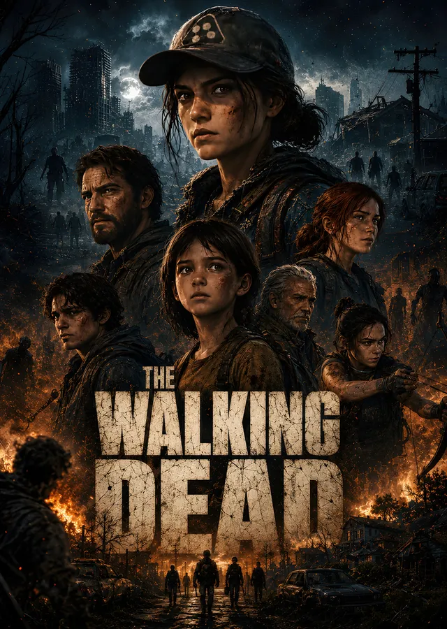 The Walking Dead: Harabe Şehirde Grup metal tablo