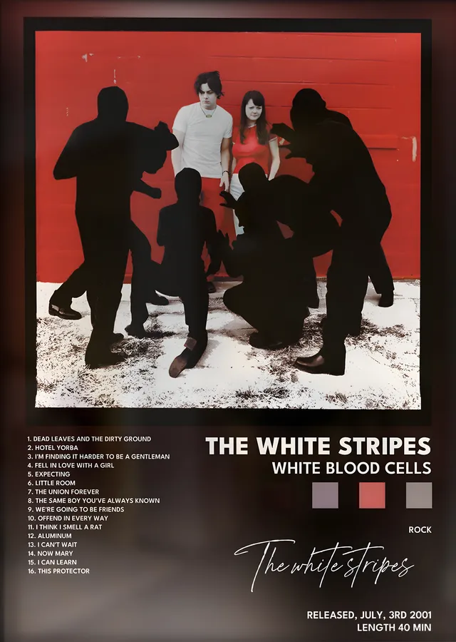 The White Stripes: White Blood Cells metal tablo