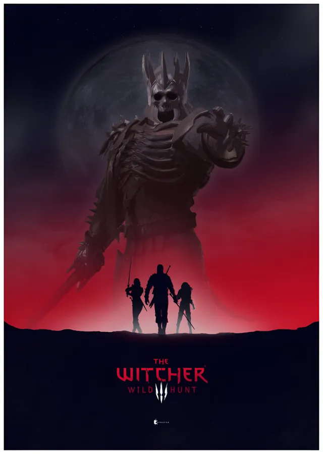 The Witcher 3 Wild Hunt metal tablo