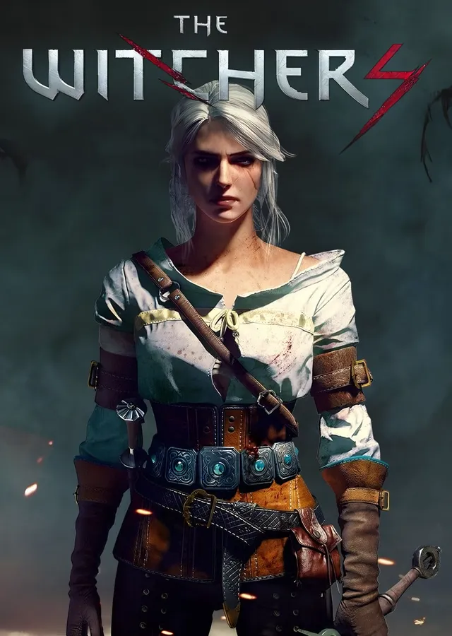 The Witcher Ciri metal tablo