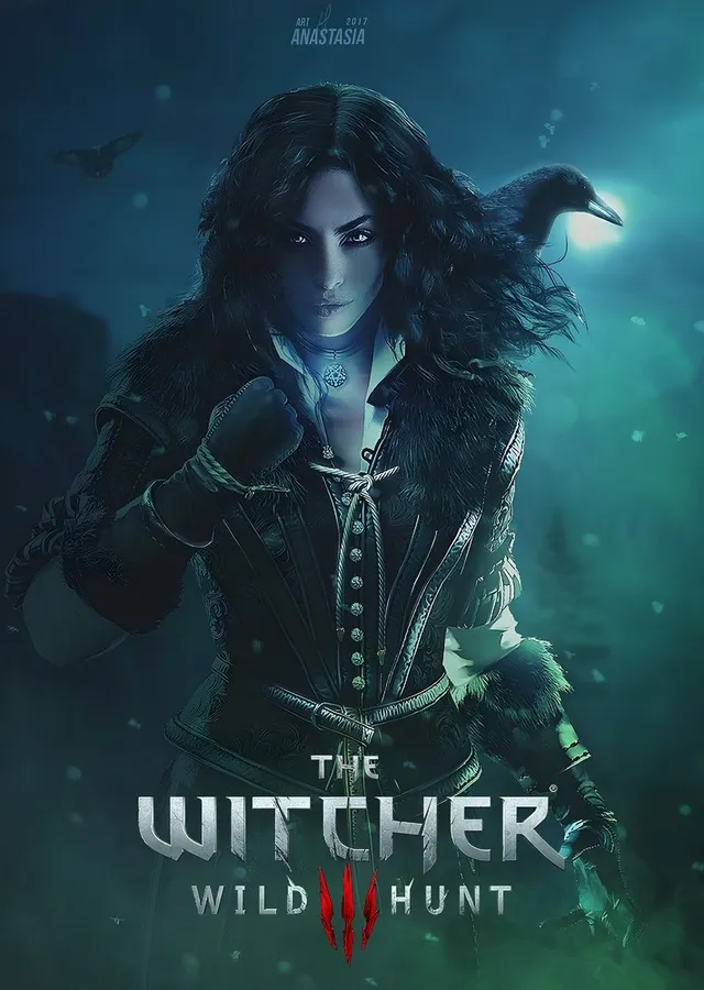 The Witcher Yennefer metal tablo