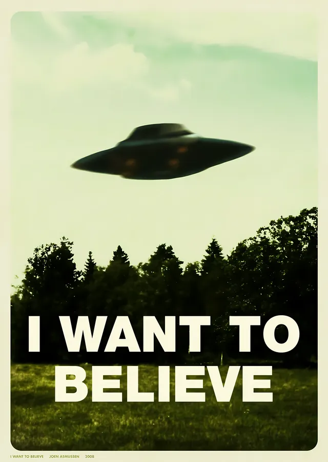 The X-Files: Çam Ormanında UFO metal tablo