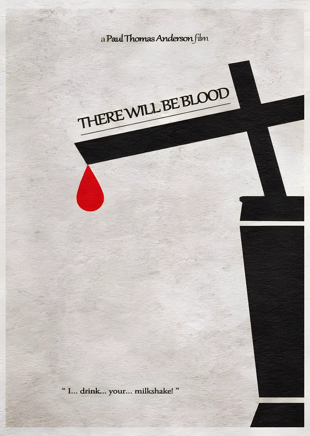 There Will Be Blood: Minimal Haç ve Damla metal tablo