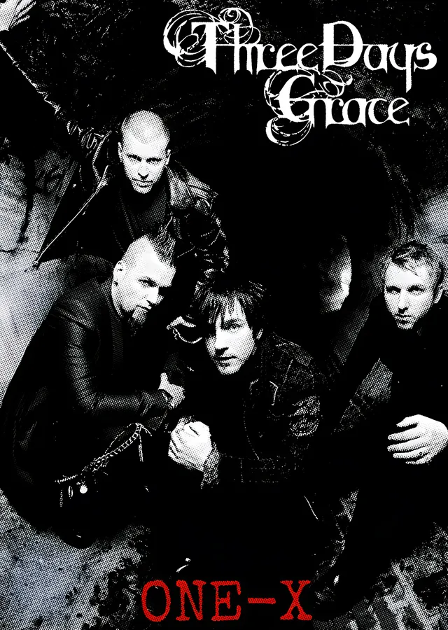 Three Days Grace - One-X Grup Karesi metal tablo