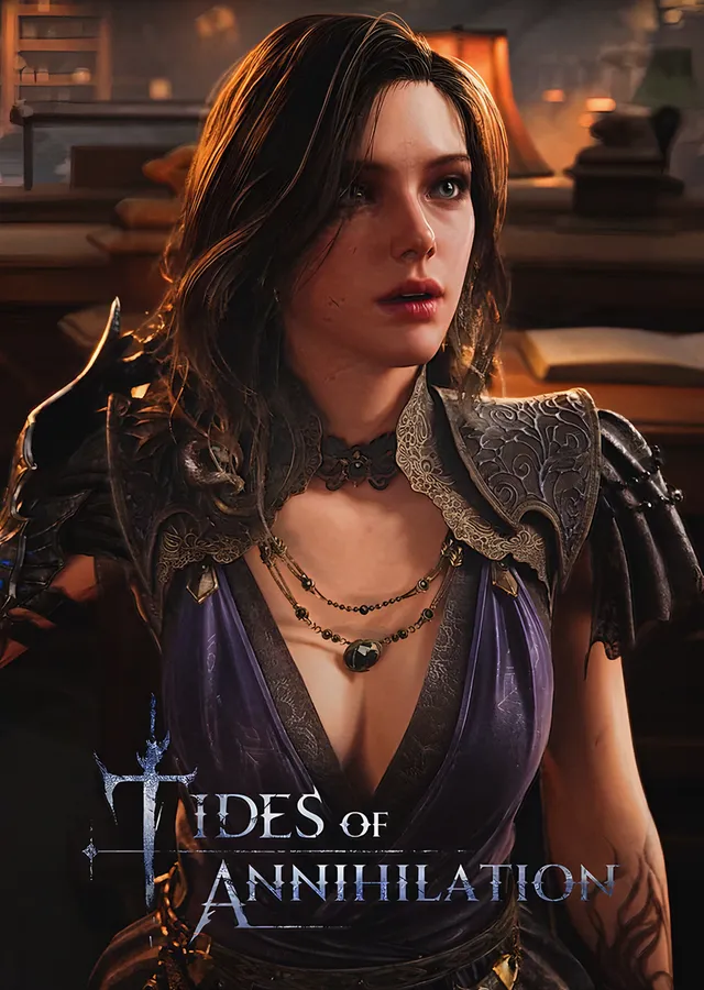 Tides of Annihilation: Zırhlı Kadın Portresi metal tablo