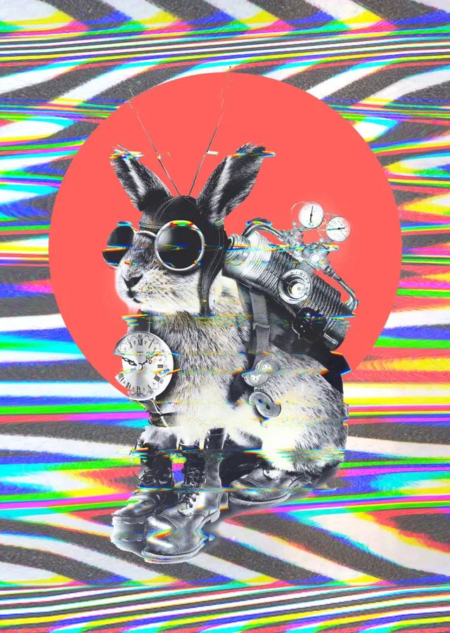 Time Traveler metal tablo