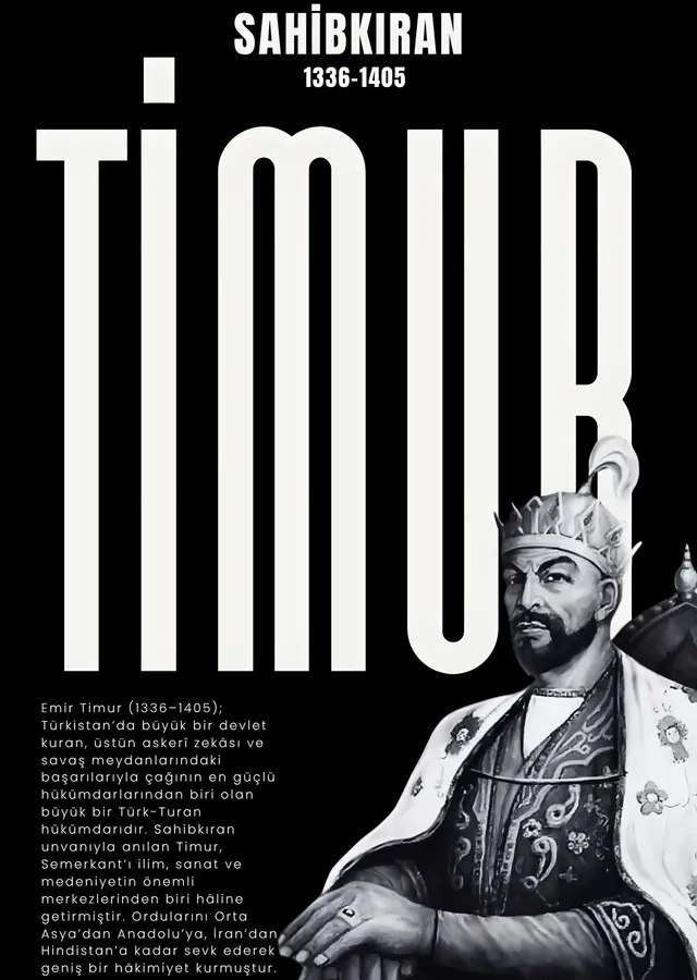 Timur: Sahibkıran 1336-1405 metal tablo