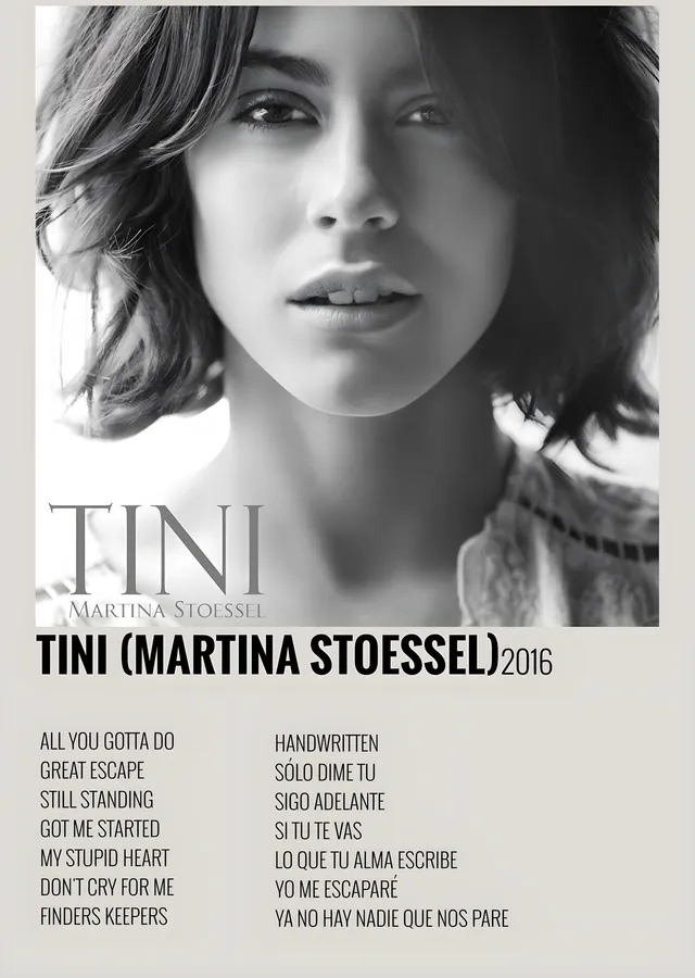 TINI - Martina Stoessel 2016 metal tablo