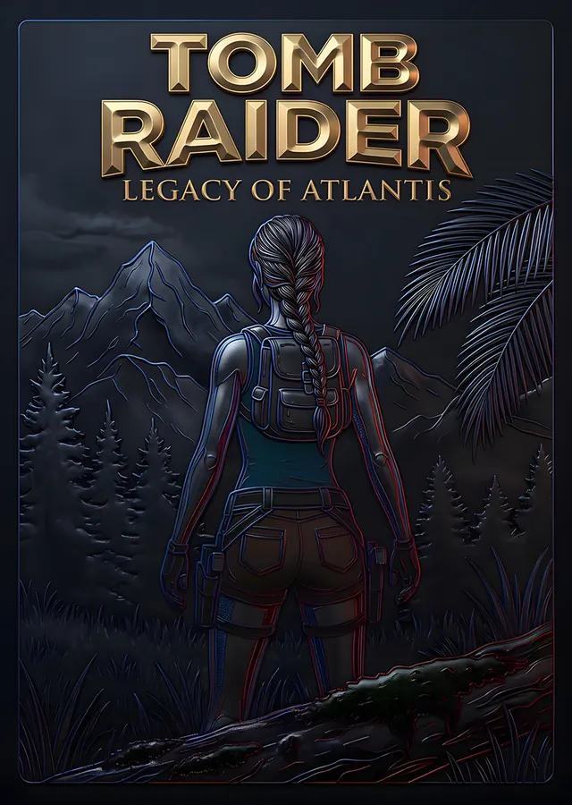 Tomb Raider: Sisli Vadiye Bakan Lara metal tablo