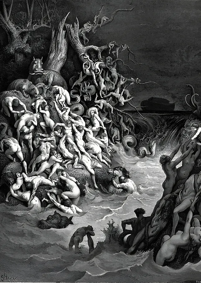 Tufan - Gustave Doré metal tablo